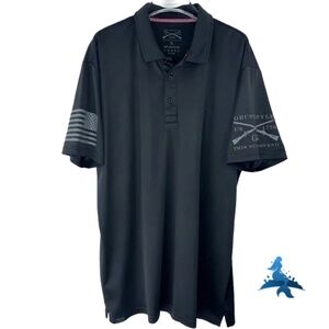 1131 Grunt Style Short Sleeve Polo - Size XL - Black